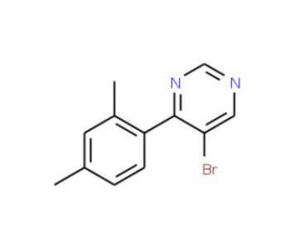 5-Bromo-4-(2,4-dimethylphenyl)pyrimidine (CAS 941294-39-9) - chemical structure image