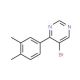 5-Bromo-4-(3,4-dimethylphenyl)pyrimidine (CAS 941294-38-8) - chemical structure image