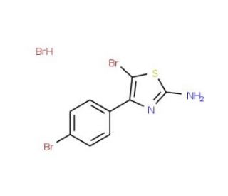 5-Bromo-4-(4-bromophenyl)-1,3-thiazol-2-amine hydrobromide - chemical structure image
