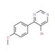 5-Bromo-4-(4-methoxyphenyl)pyrimidine (CAS 941294-41-3) - chemical structure image