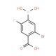 5-Bromo-4-carboxy-2-fluorophenylboronic acid (CAS 957034-89-8) - chemical structure image