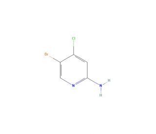 5-Bromo-4-chloro-2-amino pyridine (CAS 942947-94-6) - chemical structure image