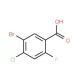 5-Bromo-4-chloro-2-fluorobenzoic acid (CAS 289038-22-8) - chemical structure image