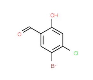 5-Bromo-4-chloro-2-hydroxy-benzaldehyde - chemical structure image