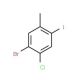 5-Bromo-4-chloro-2-iodotoluene (CAS 1000578-03-9) - chemical structure image