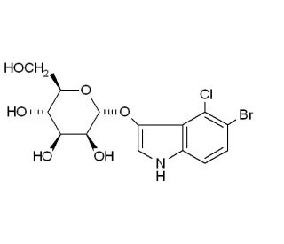 5-Bromo-4-chloro-3-indolyl &alpha;-D-mannopyranoside (CAS 125229-64-3) - chemical structure image