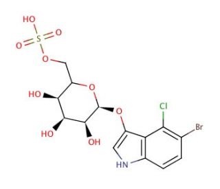 5-Bromo-4-chloro-3-indolyl &beta;-D-galactopyranoside-6-sulfate - chemical structure image