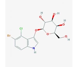 5-Bromo-4-chloro-3-indolyl &beta;-D-galactopyranoside (CAS 7240-90-6) - chemical structure image