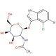5-Bromo-4-chloro-3-indolyl N-acetyl-β-D-galactosaminide (CAS 129572-48-1) - chemical structure image