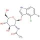 5-Bromo-4-chloro-3-indolyl N-acetyl-β-D-glucosaminide (CAS 4264-82-8) - chemical structure image