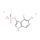 5-Bromo-4-chloro-3-indolyl phosphate dipotassium salt (CAS 102185-49-9) - chemical structure image