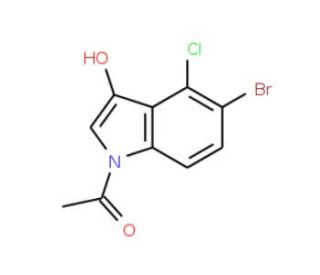 5-Bromo-4-chloro-3-indoxyl-1-acetate (CAS 125328-76-9) - chemical structure image