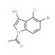 5-Bromo-4-chloro-3-indoxyl-1-acetate (CAS 125328-76-9) - chemical structure image