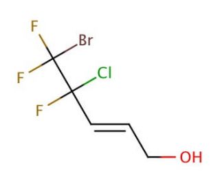 5-Bromo-4-chloro-4,5,5-trifluoropent-2-en-1-ol - chemical structure image