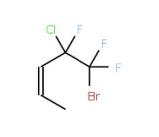 5-Bromo-4-chloro-4,5,5-trifluoropent-2-ene (CAS 356-73-0) - chemical structure image