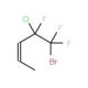 5-Bromo-4-chloro-4,5,5-trifluoropent-2-ene (CAS 356-73-0) - chemical structure image