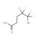5-Bromo-4-chloro-4,5,5-trifluoropentanoic acid (CAS 232602-79-8) - chemical structure image