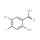 5-Bromo-4-chlorosalicylic acid (CAS 142167-38-2) - chemical structure image