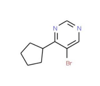 5-Bromo-4-cyclopentylpyrimidine (CAS 951884-32-5) - chemical structure image