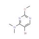 5-Bromo-4-(dimethylamino)-2-methoxypyrimidine (CAS 57054-81-6) - chemical structure image