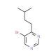 5-Bromo-4-isopentylpyrimidine (CAS 951884-42-7) - chemical structure image