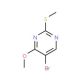 5-Bromo-4-methoxy-2-(methylthio)pyrimidine (CAS 81560-09-0) - chemical structure image