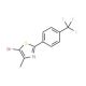 5-Bromo-4-methyl-2-[4-(trifluoromethyl)phenyl]-1,3-thiazole (CAS 850375-27-8) - chemical structure image