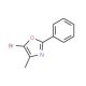 5-Bromo-4-methyl-2-phenyl-1,3-oxazole (CAS 21354-98-3) - chemical structure image
