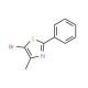 5-Bromo-4-methyl-2-phenyl-1,3-thiazole (CAS 28771-82-6) - chemical structure image