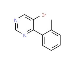 5-Bromo-4-o-tolylpyrimidine (CAS 941294-34-4) - chemical structure image