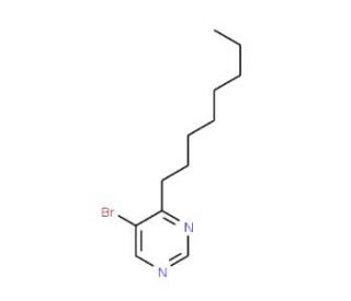 5-Bromo-4-octylpyrimidine (CAS 1033201-80-7) - chemical structure image