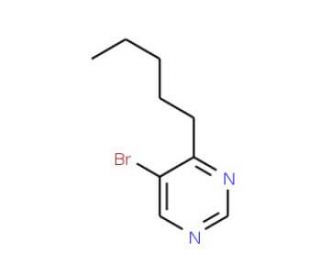 5-Bromo-4-pentylpyrimidine (CAS 951884-34-7) - chemical structure image