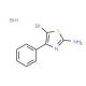5-Bromo-4-phenyl-1,3-thiazol-2-amine hydrobromide (CAS 113511-22-1) - chemical structure image