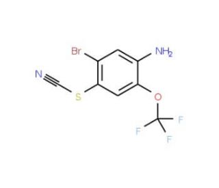 5-Bromo-4-thiocyanato-2-(trifluoromethoxy)aniline (CAS 1133115-30-6) - chemical structure image