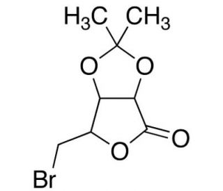 5-Bromo-5-deoxy-2,3-isopropylidene-D-ribonolactone (CAS 94324-23-9) - chemical structure image