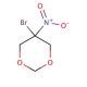 5-Bromo-5-nitro-1,3-dioxane 的分子结构, CAS编号: 30007-47-7 5-Bromo-5-nitro-1,3-dioxane (CAS 30007-47-7) - chemical structure image