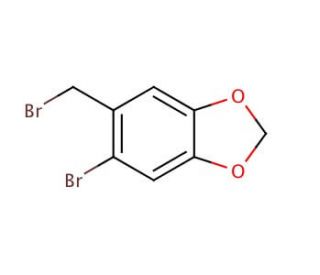 5-Bromo-6-bromomethyl-1,3-benzodioxole (CAS 5434-47-9) - chemical structure image