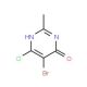 5-Bromo-6-chloro-2-methyl-4-pyrimidinol (CAS 105806-11-9) - chemical structure image