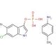 5-Bromo-6-chloro-3-indolyl phosphate, p-toluidine salt (CAS 6769-80-8) - chemical structure image