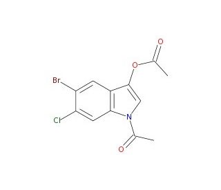 5-Bromo-6-chloroindolyl-1,3-diacetate - chemical structure image