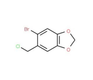 5-bromo-6-(chloromethyl)-1,3-benzodioxole (CAS 64603-67-4) - chemical structure image