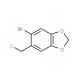 5-bromo-6-(chloromethyl)-1,3-benzodioxole (CAS 64603-67-4) - chemical structure image