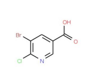 5-Bromo-6-chloronicotinic acid (CAS 29241-62-1) - chemical structure image