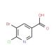 5-Bromo-6-chloronicotinic acid (CAS 29241-62-1) - chemical structure image