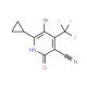 5-Bromo-6-cyclopropyl-2-hydroxy-4-(trifluoromethyl)nicotinonitrile - chemical structure image
