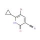 5-Bromo-6-cyclopropyl-2-oxo-1,2-dihydro-3-pyridinecarbonitrile - chemical structure image
