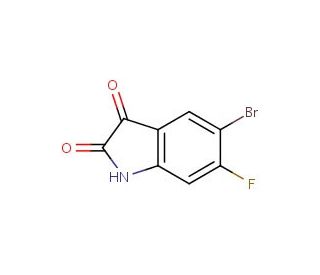 5-bromo-6-fluoro-1H-indole-2,3-dione (CAS 118897-99-7) - chemical structure image