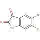 5-bromo-6-fluoro-1H-indole-2,3-dione (CAS 118897-99-7) - chemical structure image