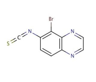 5-Bromo-6-isothiocyanatoquinoxaline (CAS 134892-46-9) - chemical structure image