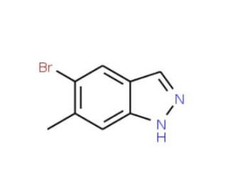5-Bromo-6-methyl-1H-indazole (CAS 885223-72-3) - chemical structure image